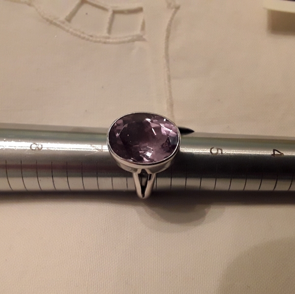 SAJEN DESIGNER 925 SOLID STERLING AMYTHIST RING - Picture 6 of 14